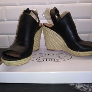 Steve Madden Open Toe Sling Back Espadrilles Sz 9